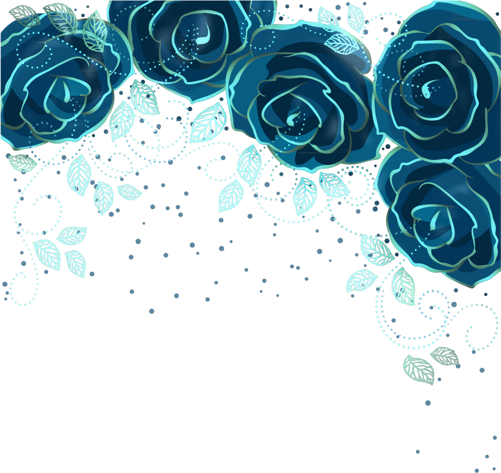 Ftestickers Flowers Sparkle Border Blue - Blue Sparkle Border Png Transparent (1024x1024), Png Download
