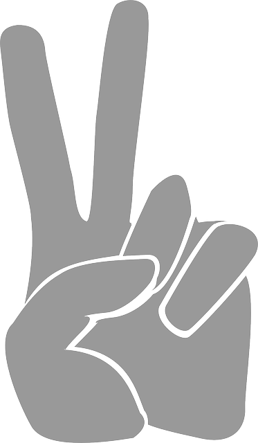 Two, Symbol, Hand, Finger, Victory, Separate, Fingers - Victory Symbol (373x640), Png Download