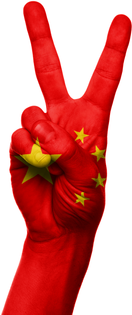 Turkey Flag Hand (500x1049), Png Download