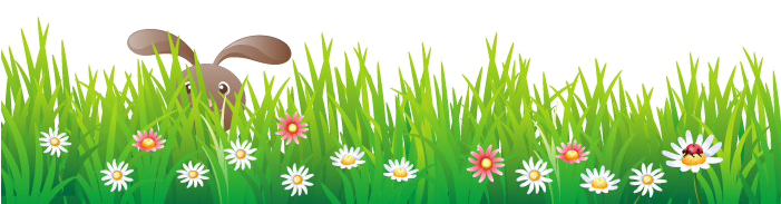 Flowers Image Background Arts - Easter Grass Png (700x262), Png Download