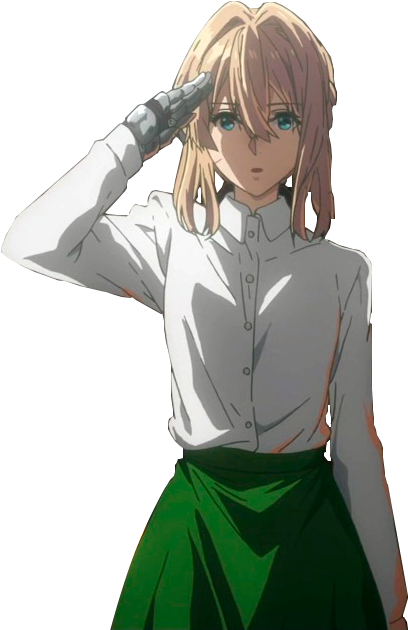 View Samegoogleiqdbsaucenao Violet Salute , - Anime (438x635), Png Download