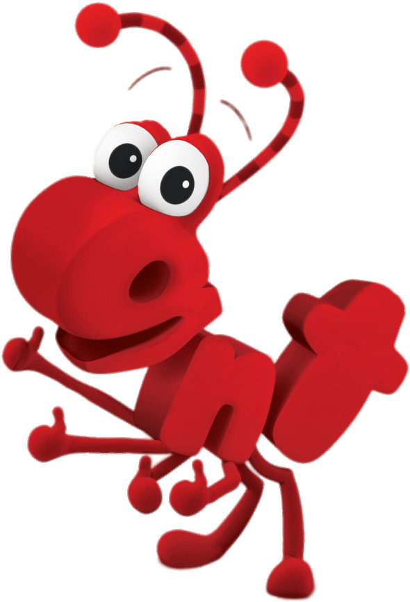 Word World Ant Thumbs Up Png - Red Ant Word World (1024x1024), Png Download