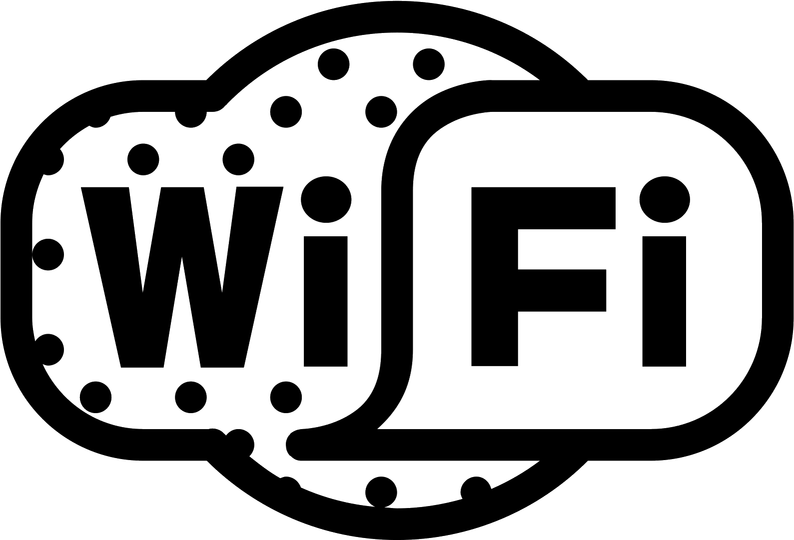 Logo Wi-fi Icon - Wifi En Png (1600x1600), Png Download