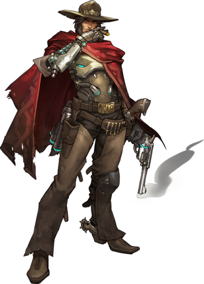 "mccree - Male Overwatch Characters Naked (420x584), Png Download