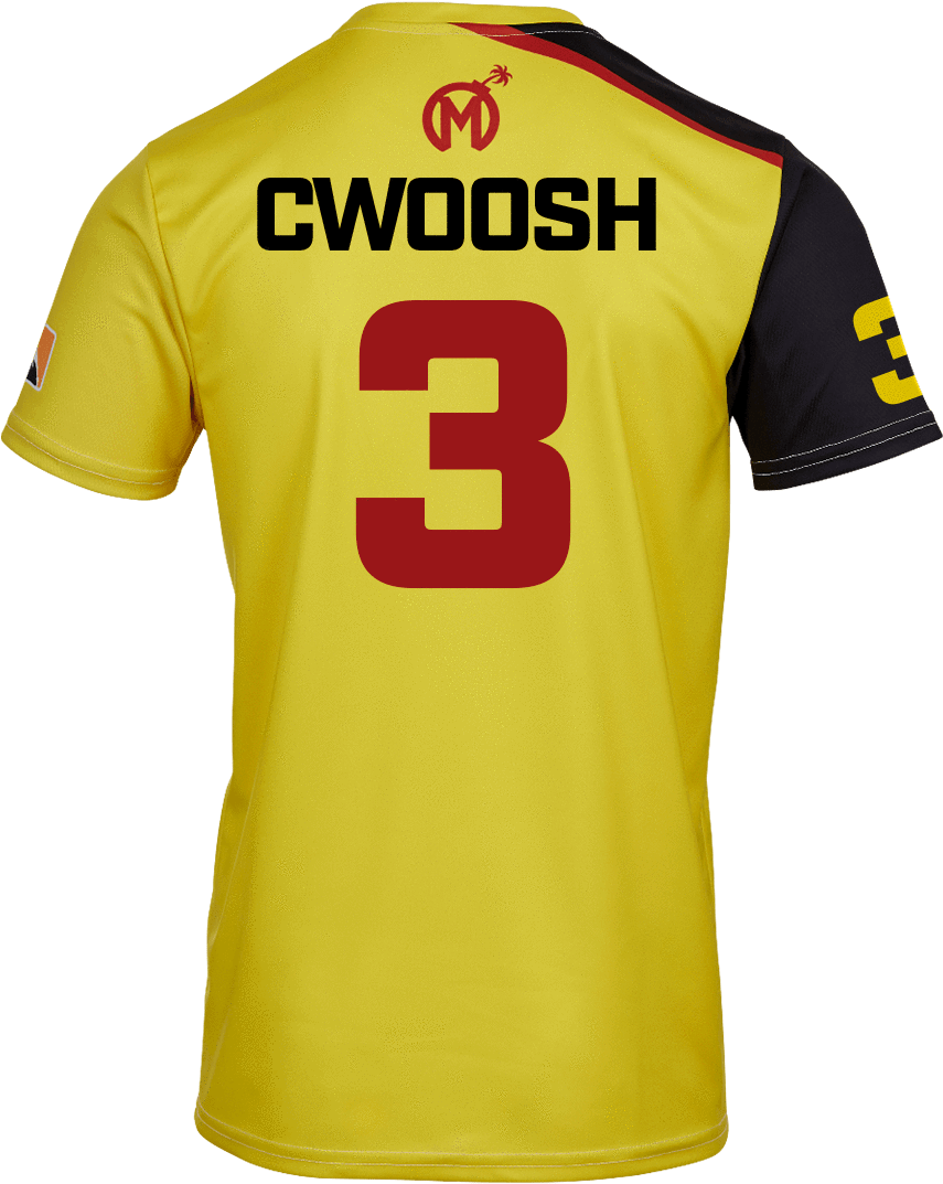 Overwatch League Starter Home Jersey - Cwoosh Florida Mayhem Gif (1001x1250), Png Download