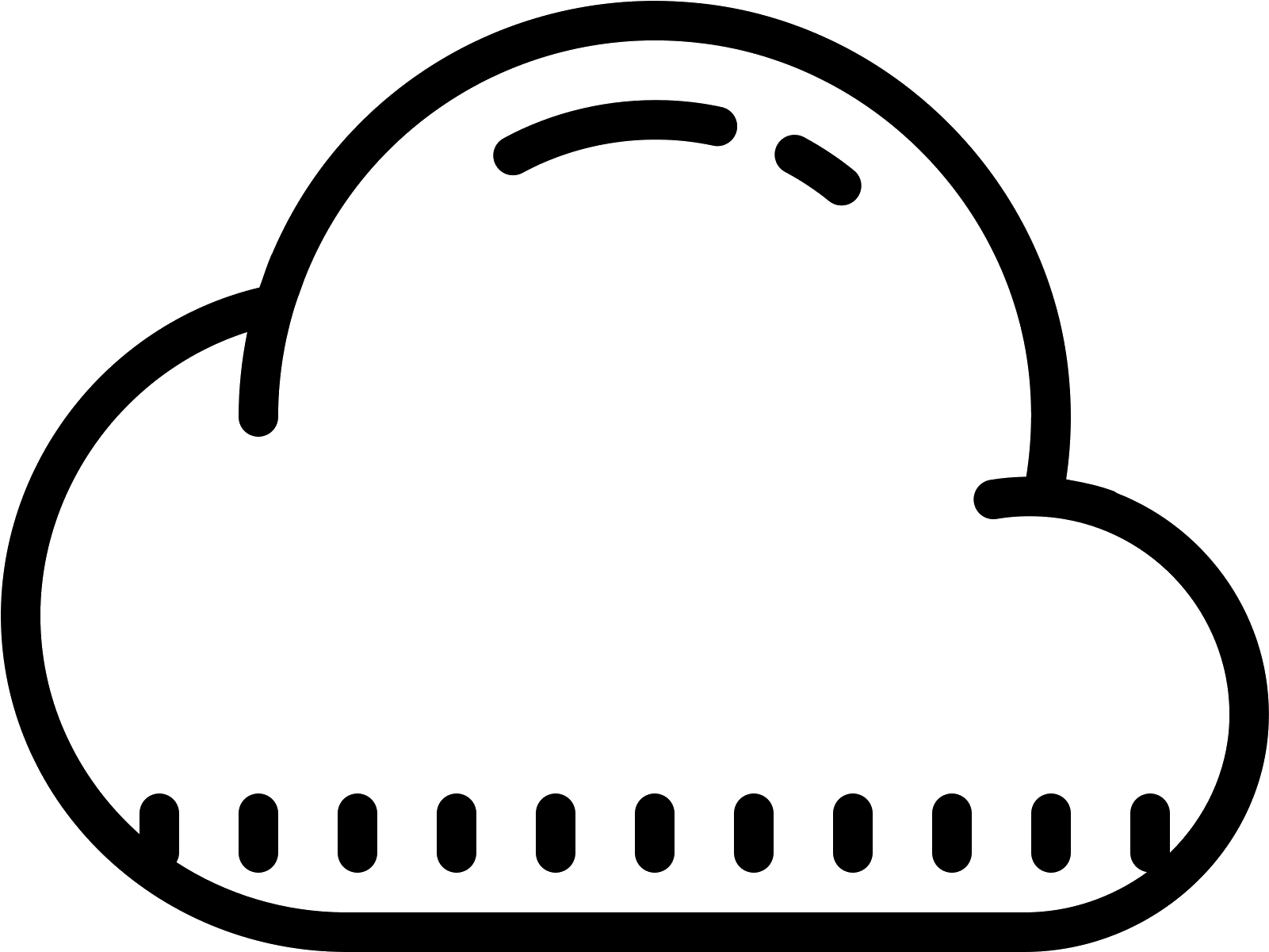 This Is A Very Simple Icon That Looks Just Like A Cloud - Cloud Computing (1600x1600), Png Download