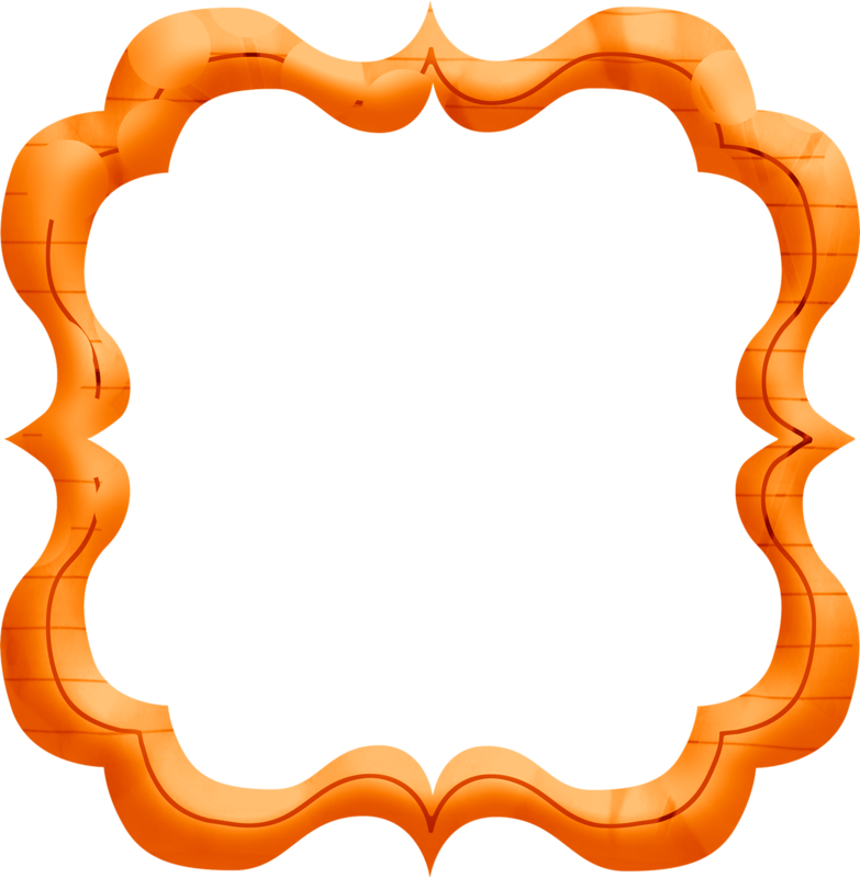 Фотки Paper Borders, Writing Paper, Picture Frames, - Marcos Para Fotos Color Naranja (783x800), Png Download