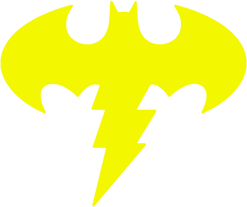 Batman/shazam Logo Test 1 By Kalel7 On Deviant - Emblem (900x708), Png Download