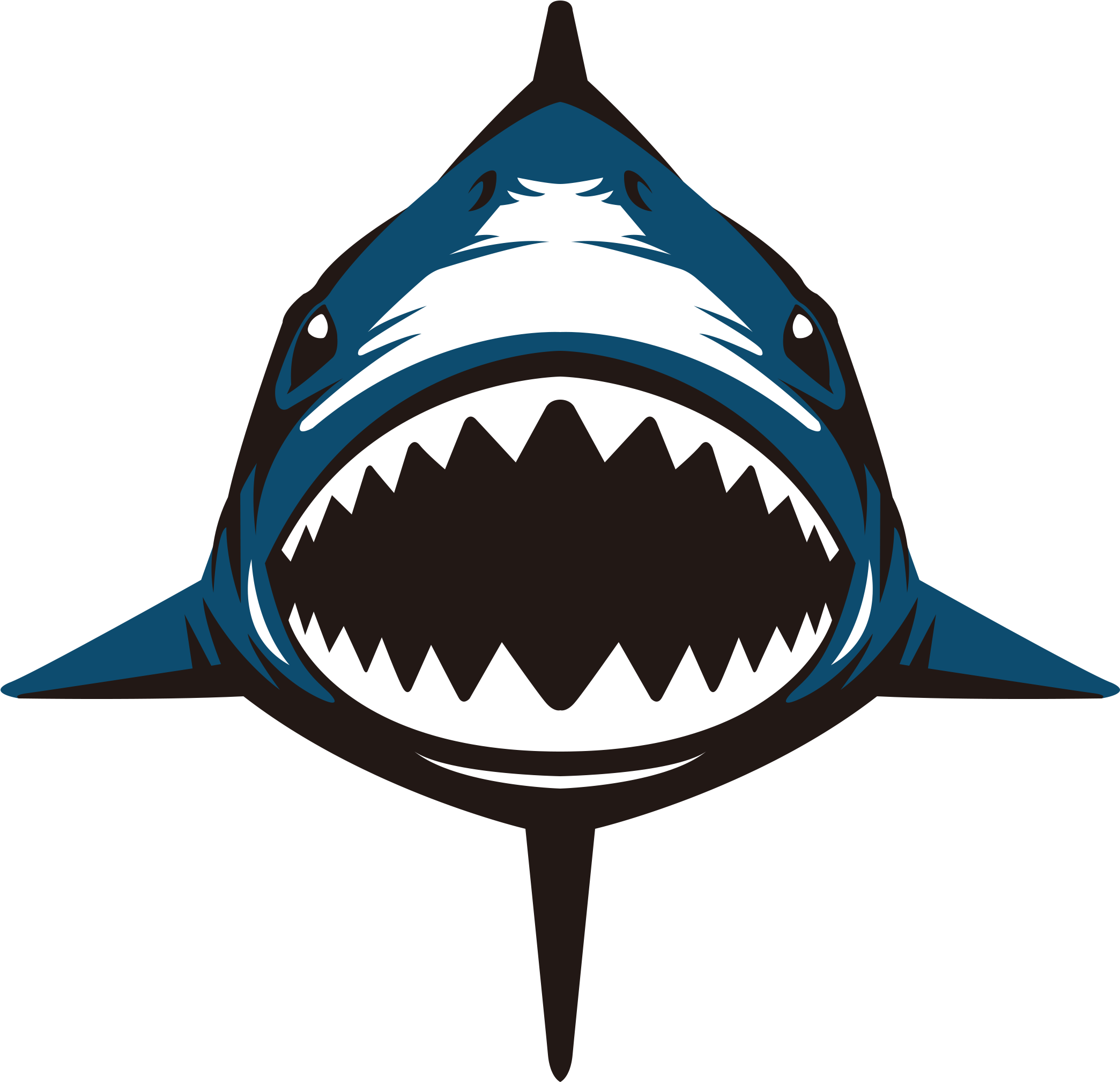 Deviantart Shark Logo Transparent Image - Doubutsu Sentai Zyuohger Zyuoh Shark (2124x2071), Png Download