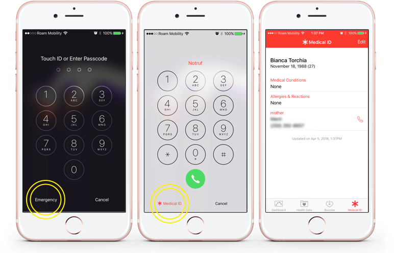 How To Find A Medical Id On A Locked Phone - Iphone (870x560), Png Download