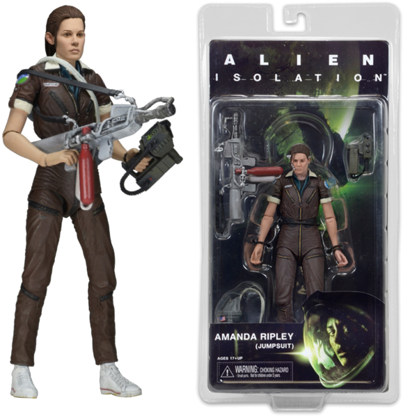 Amanda Ripley Alien Isolation Action Figure Neca Series - Neca Amanda Ripley Jumpsuit (640x597), Png Download