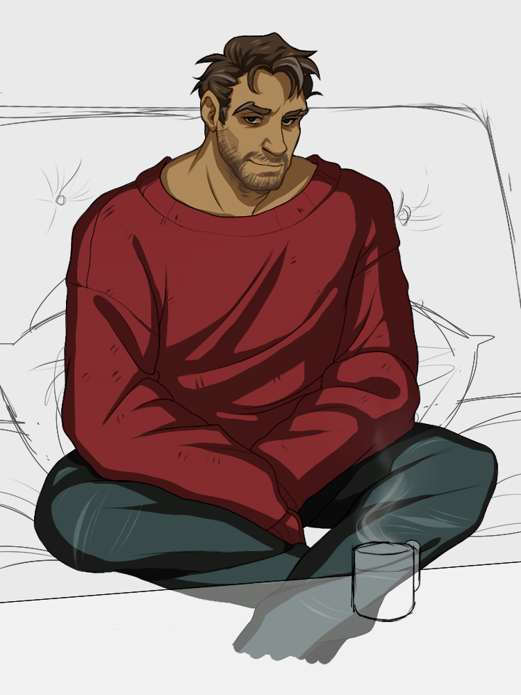 Sometimes, All You Can Ask For Is A Nice Big Sweater - Dream Daddy Roberts Daughter (750x1000), Png Download