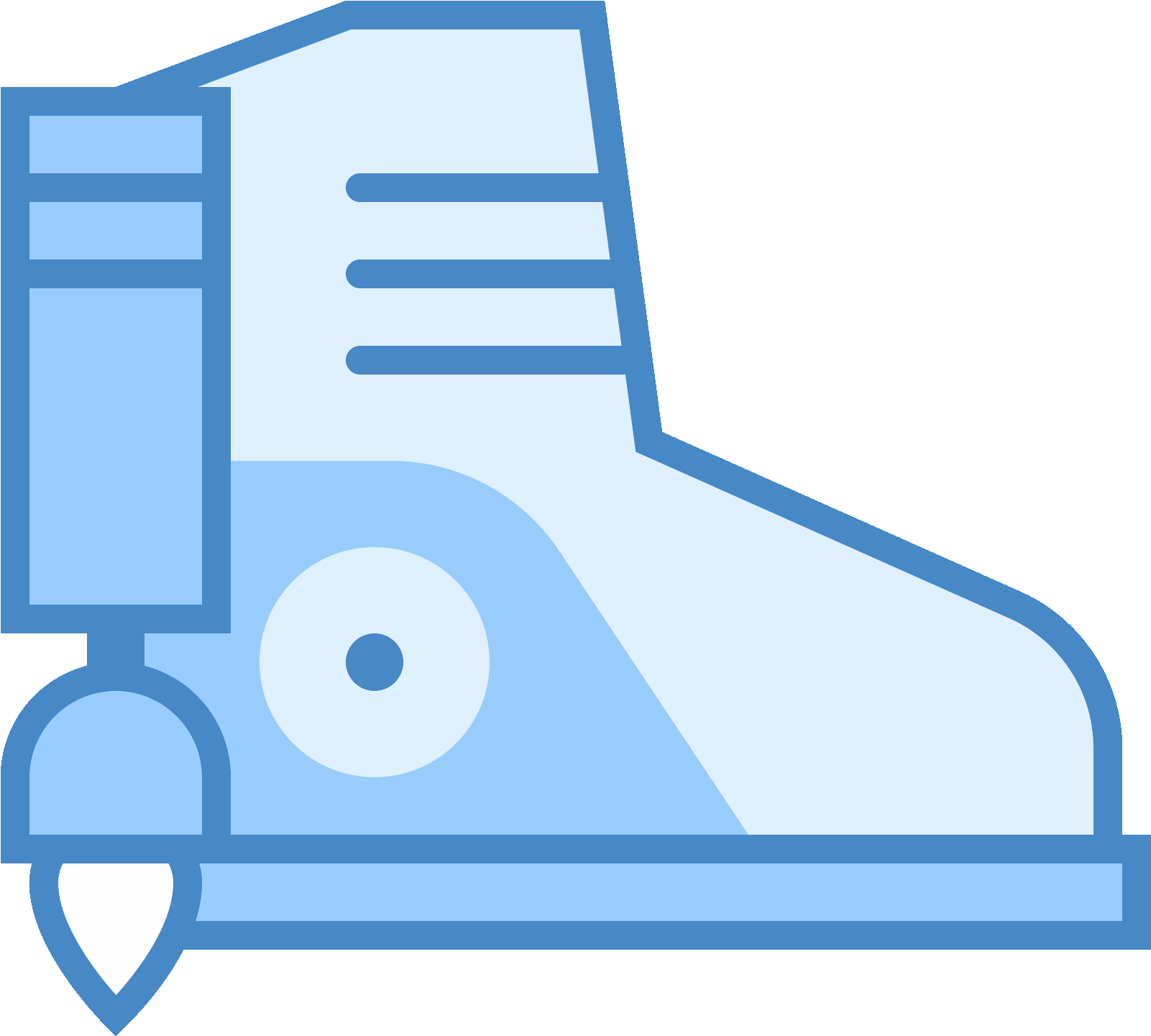 Rocket Boot Icon - Clip Art (1600x1600), Png Download