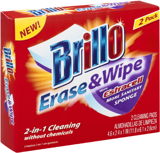 Brillo Basics - Erase & Wipe With Estracell ( 2 (600x600), Png Download