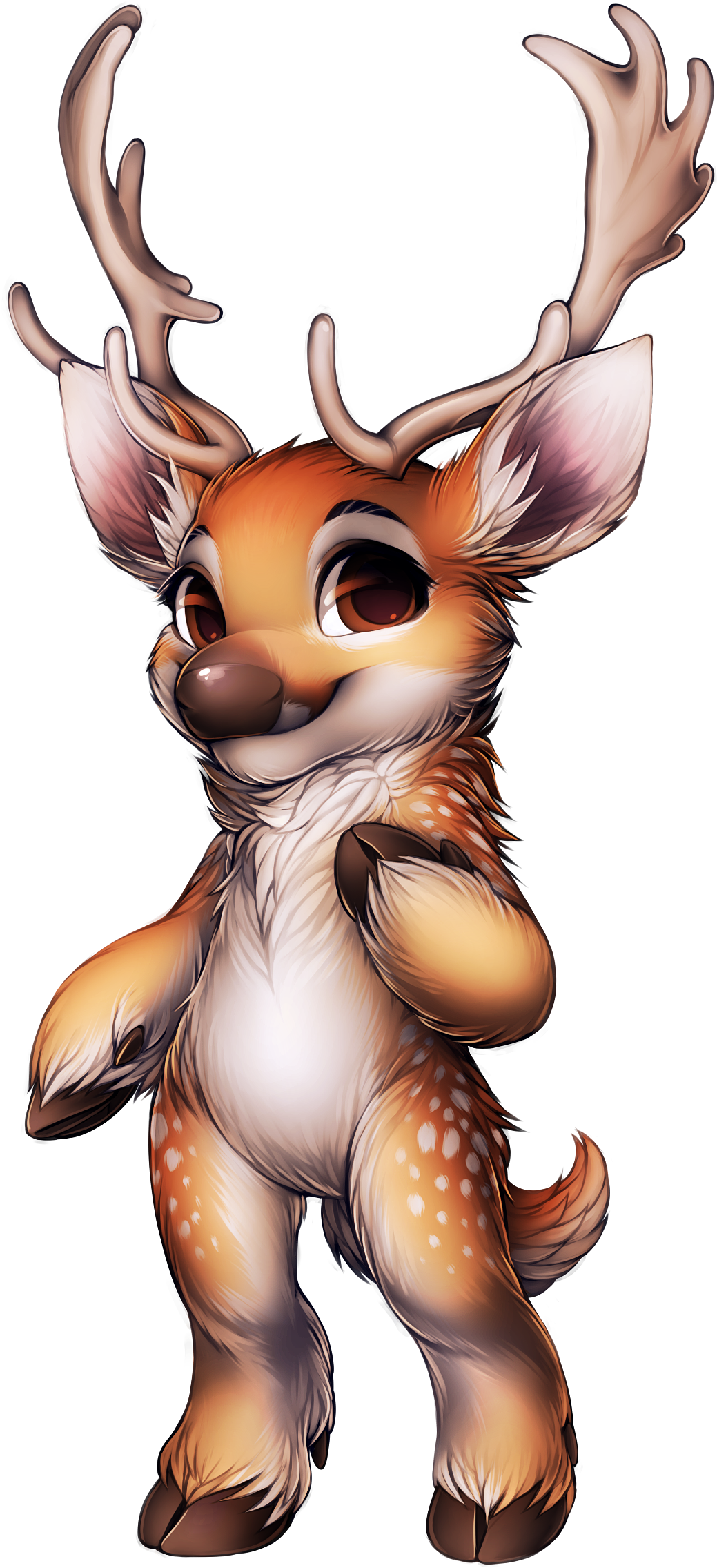 Lkolfxu , Ltswdfz - Fallow Deer Furry (1200x2402), Png Download