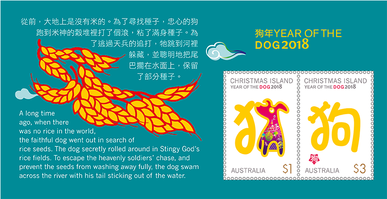 Year Of The Dog 2018 Minisheet (800x600), Png Download