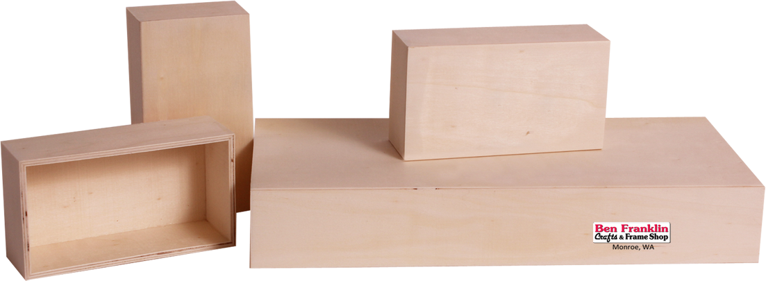 Wooden Boxes Sale - Plywood (1103x405), Png Download