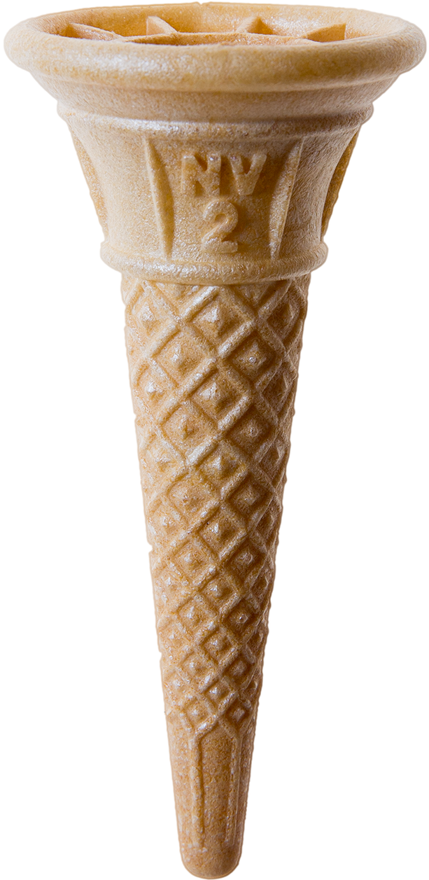 Tivoli Small Wafer Cone - Ice Cream Cone (699x1260), Png Download
