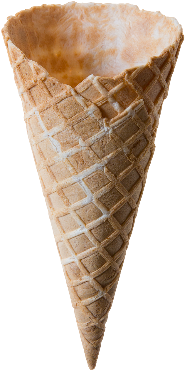Medium Waffle Cone - Ice Cream Cone (699x1260), Png Download