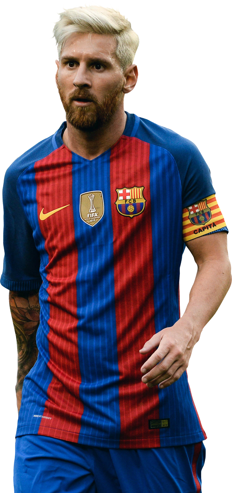 Lionel Messi 2016 - Fc Barcelona (754x1600), Png Download