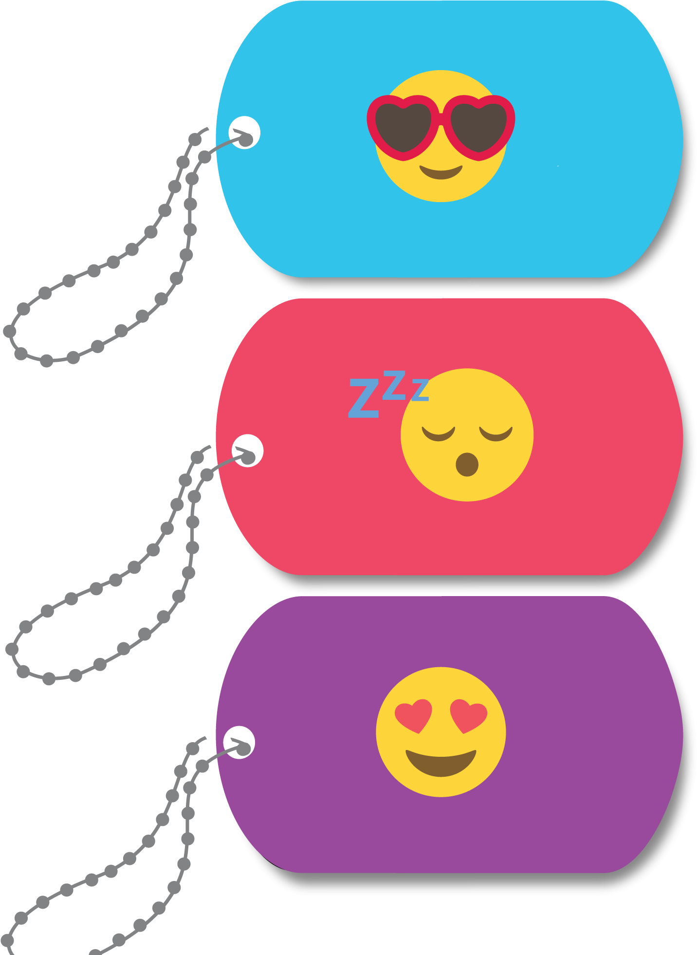 Mini-metal Tags - Emoji Sublime - Metal (2000x2000), Png Download
