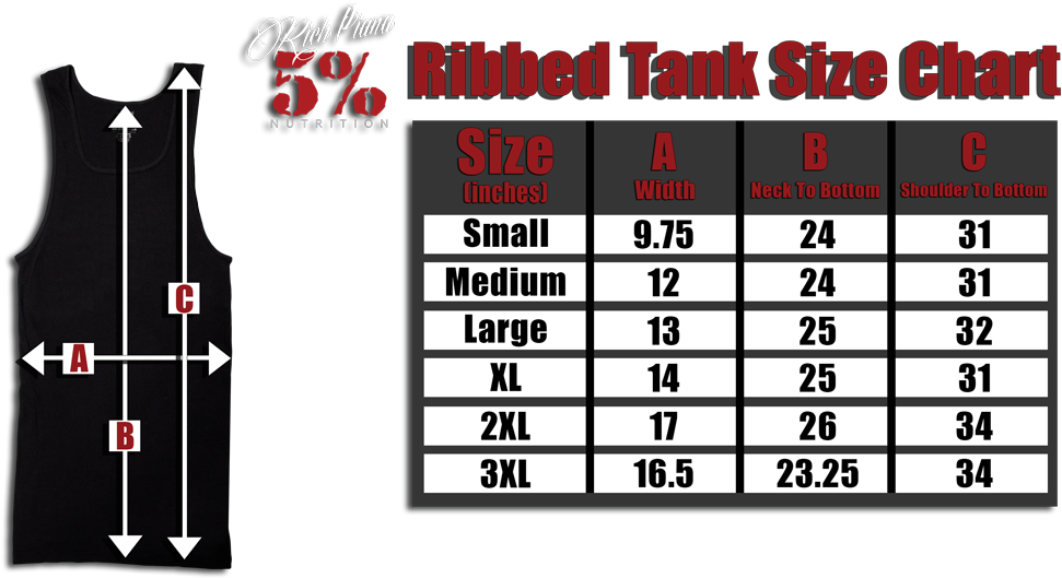 5% Nutrition Ribbed Tank Top Black With American Flag - Top (1188x600), Png Download