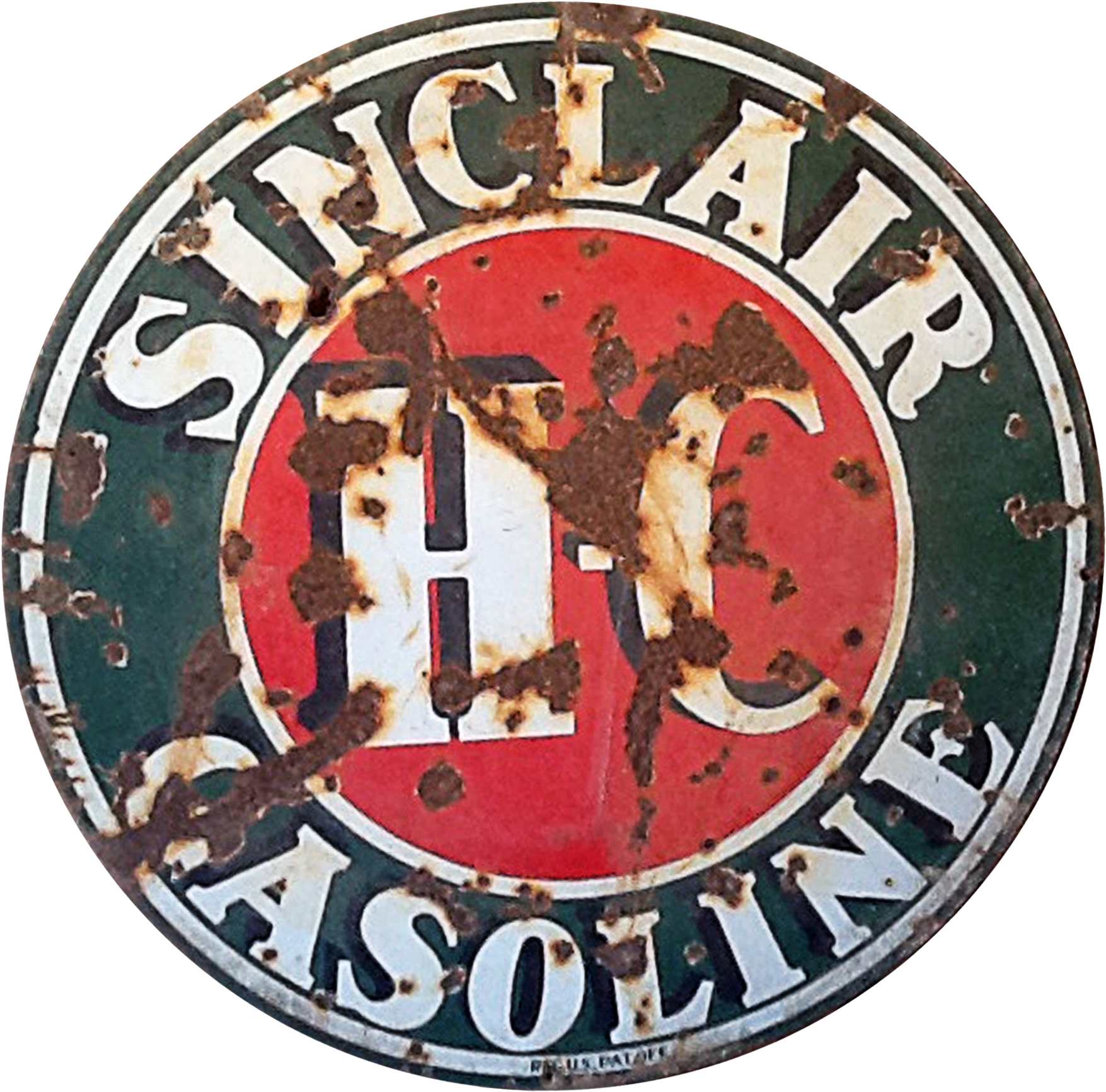 Vintage Texaco Gasoline Sign - Sinclair Hc (1800x1800), Png Download
