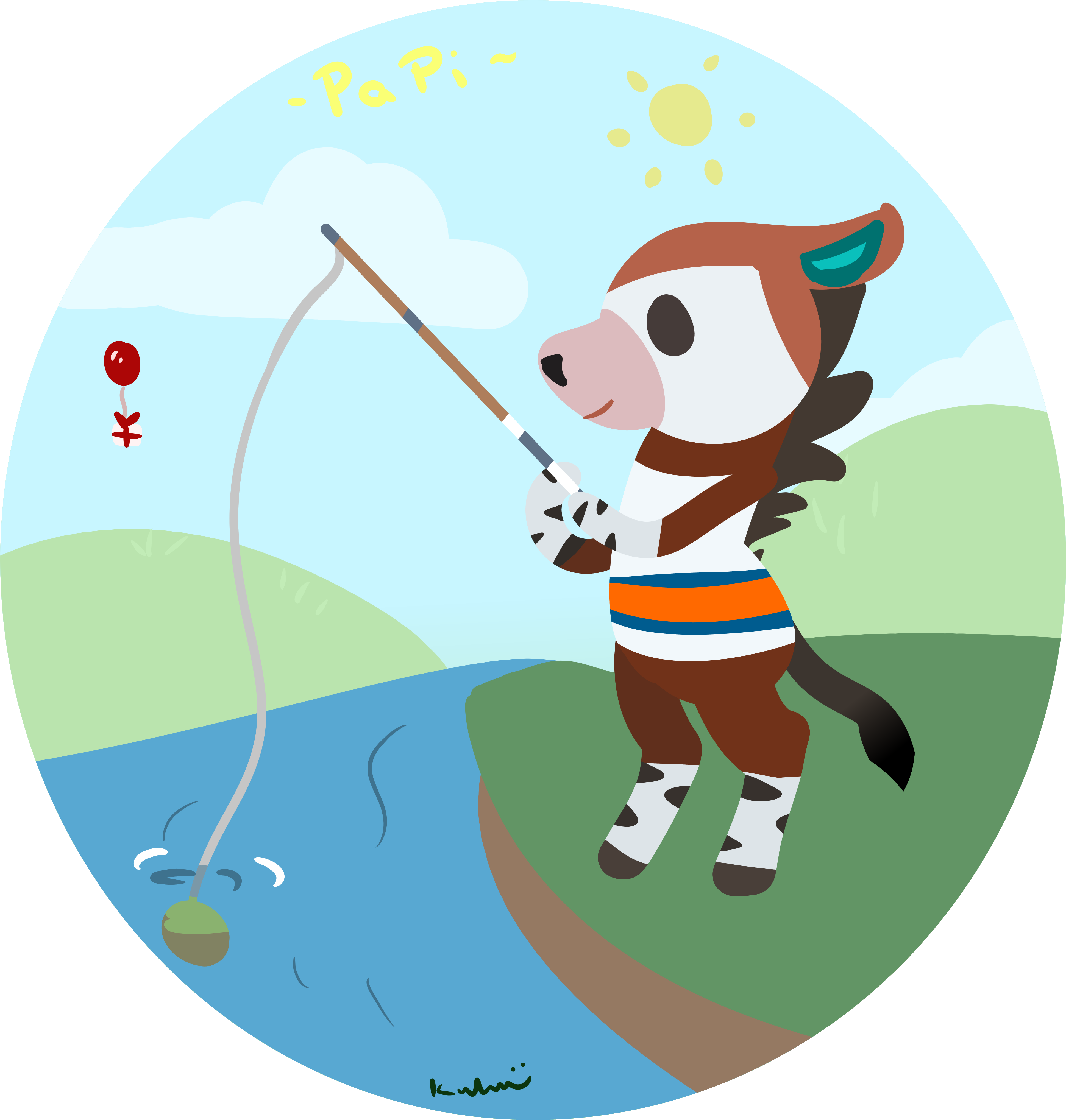 A Request By Civilwarhoundour - Fishing (4200x4200), Png Download