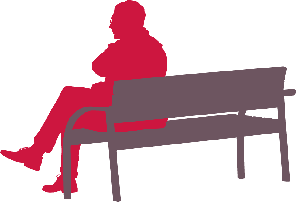 Lonely Man Red - Vector Graphics (980x670), Png Download