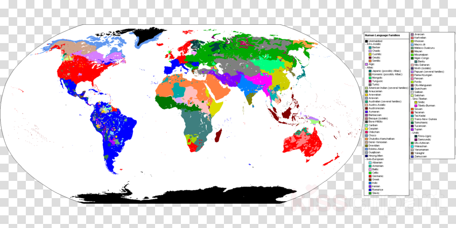 World Map Clipart World Map - Religion Map Of Fiji (900x450), Png Download