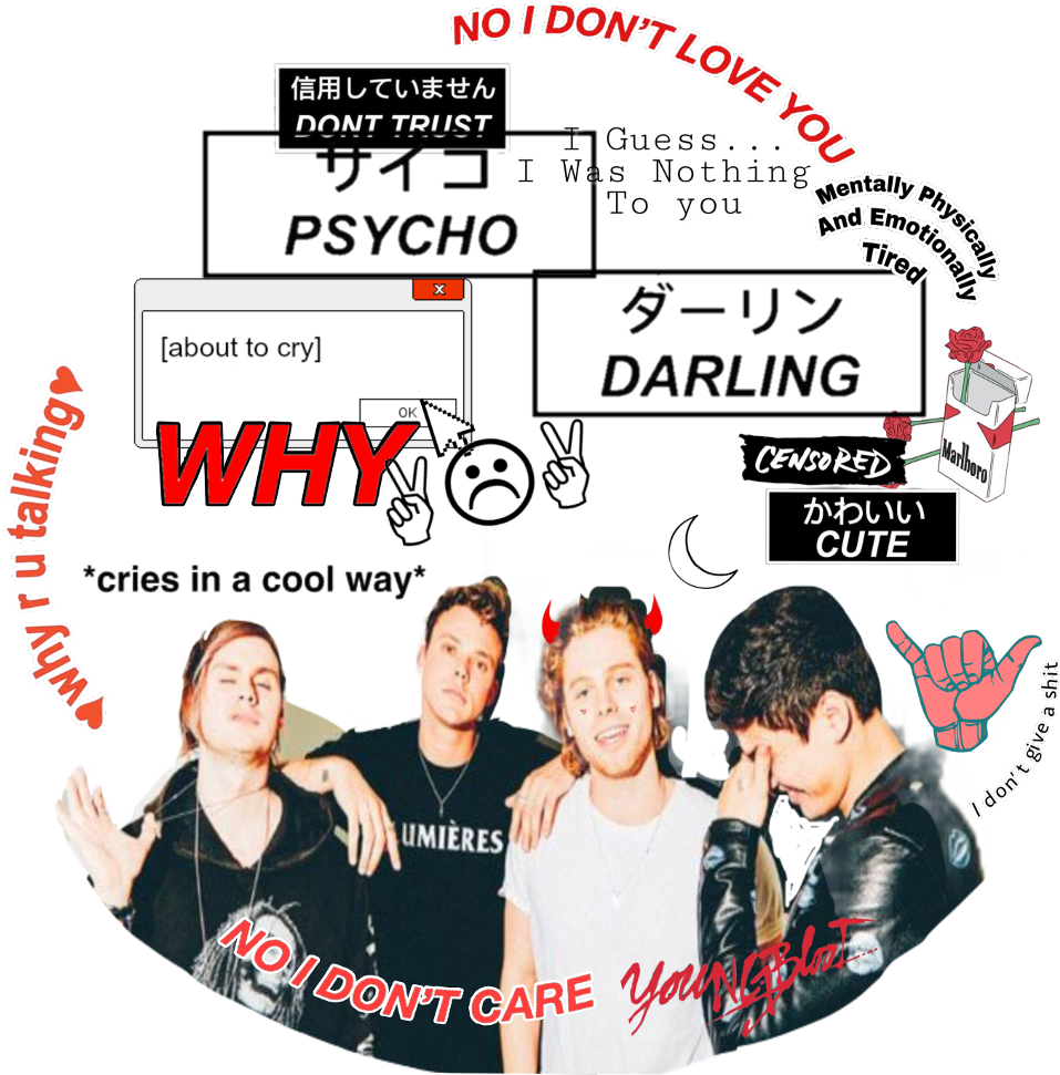 5sos Lukehemmings Calumhood Michaelclifford Ashtonirwin (1024x1024), Png Download