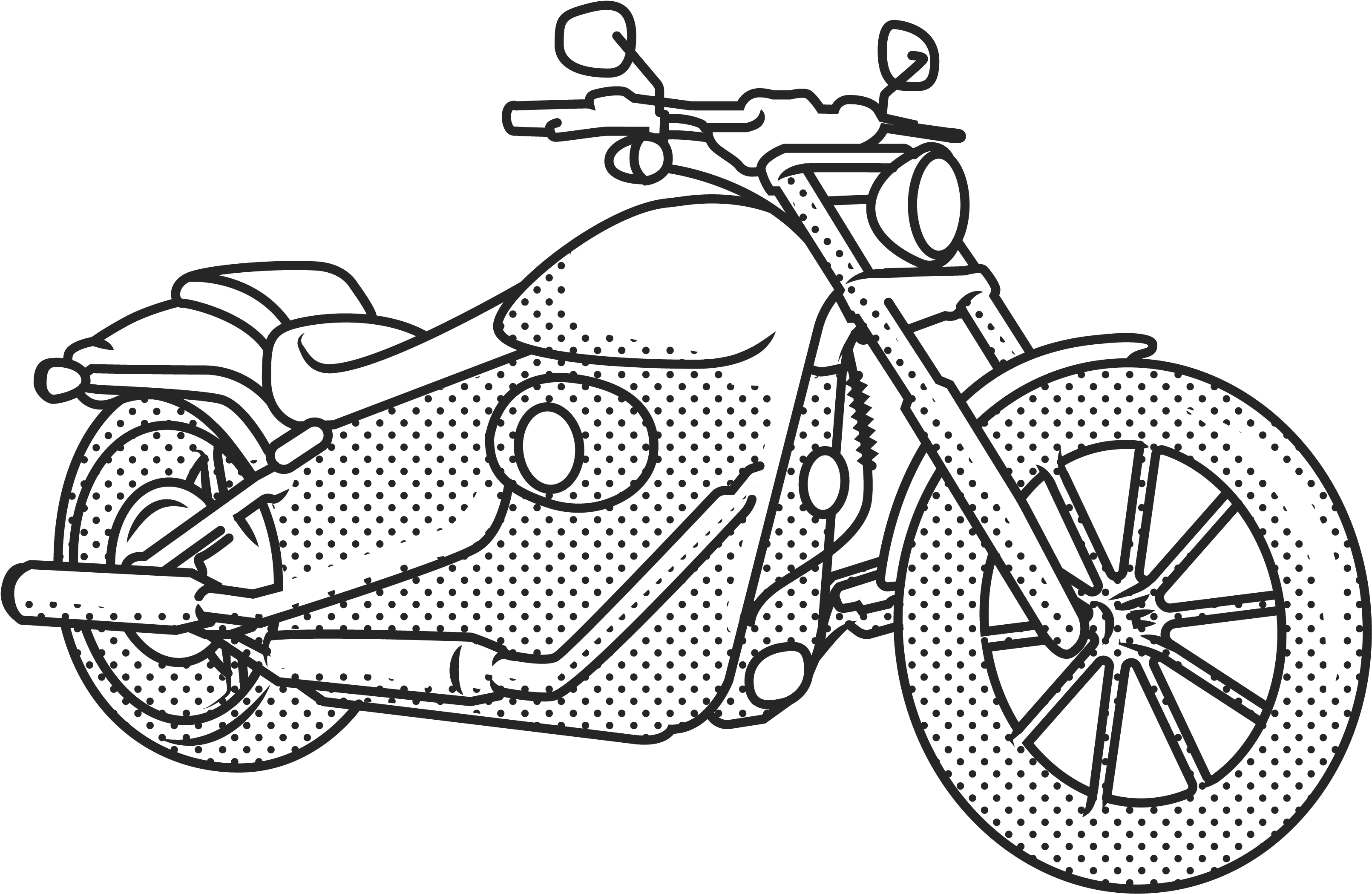 Menomonee River Valley - Motorcycle (3334x3334), Png Download