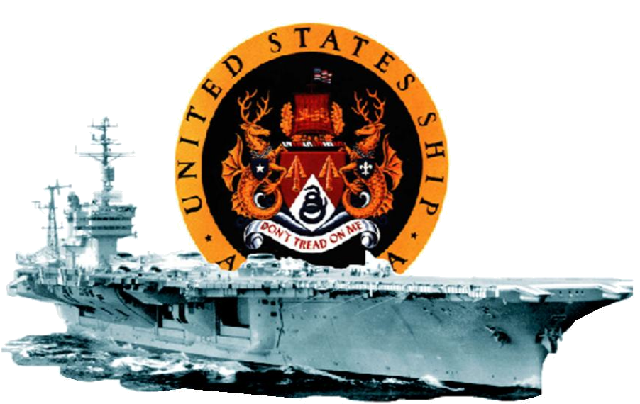 Uss America Cva News - Uss America Cv 66 Logo (931x647), Png Download