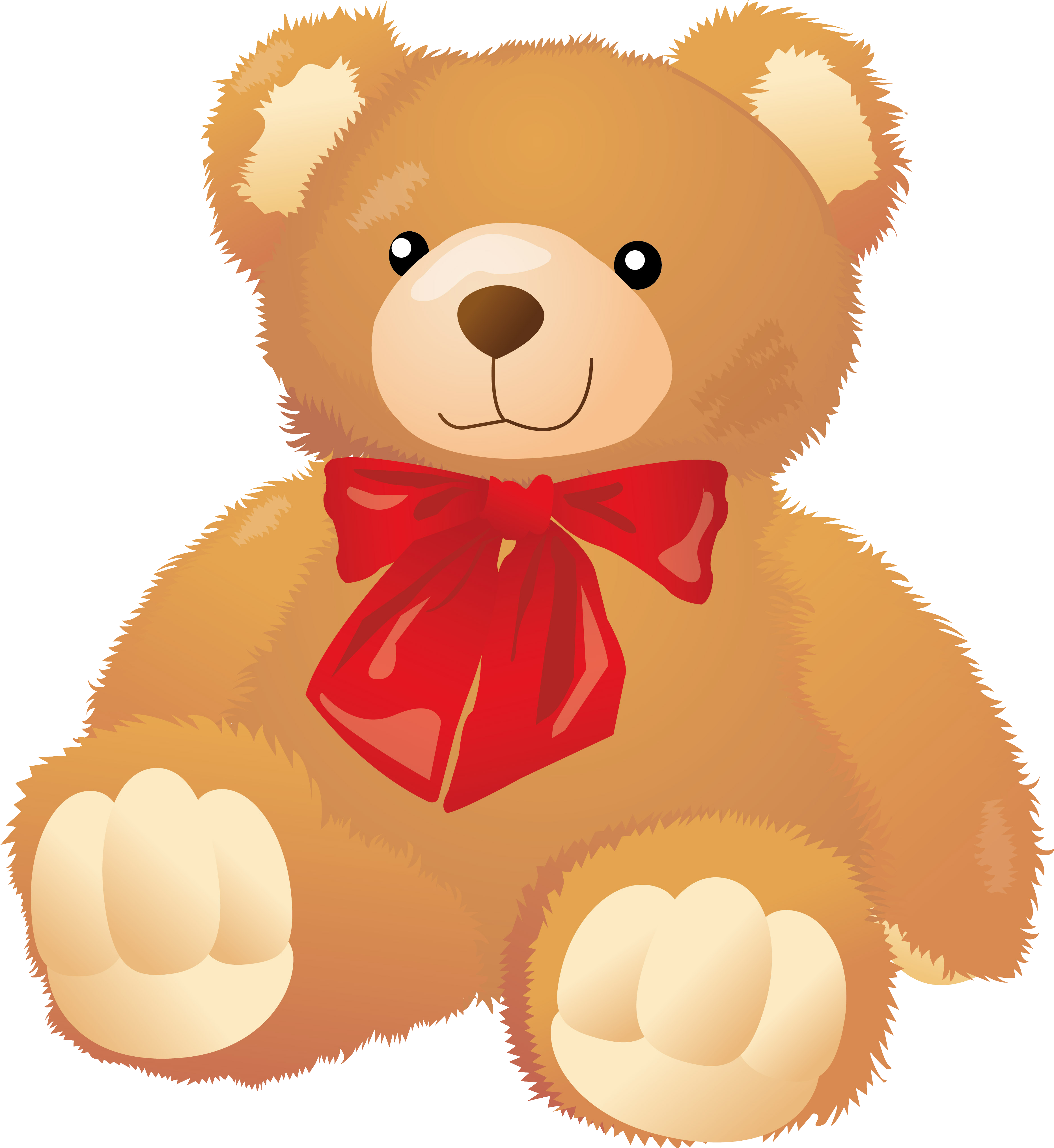Png Free Stock Clipart Stuffed Animals - Teddy Bear Clip Art Png (3727x4059), Png Download
