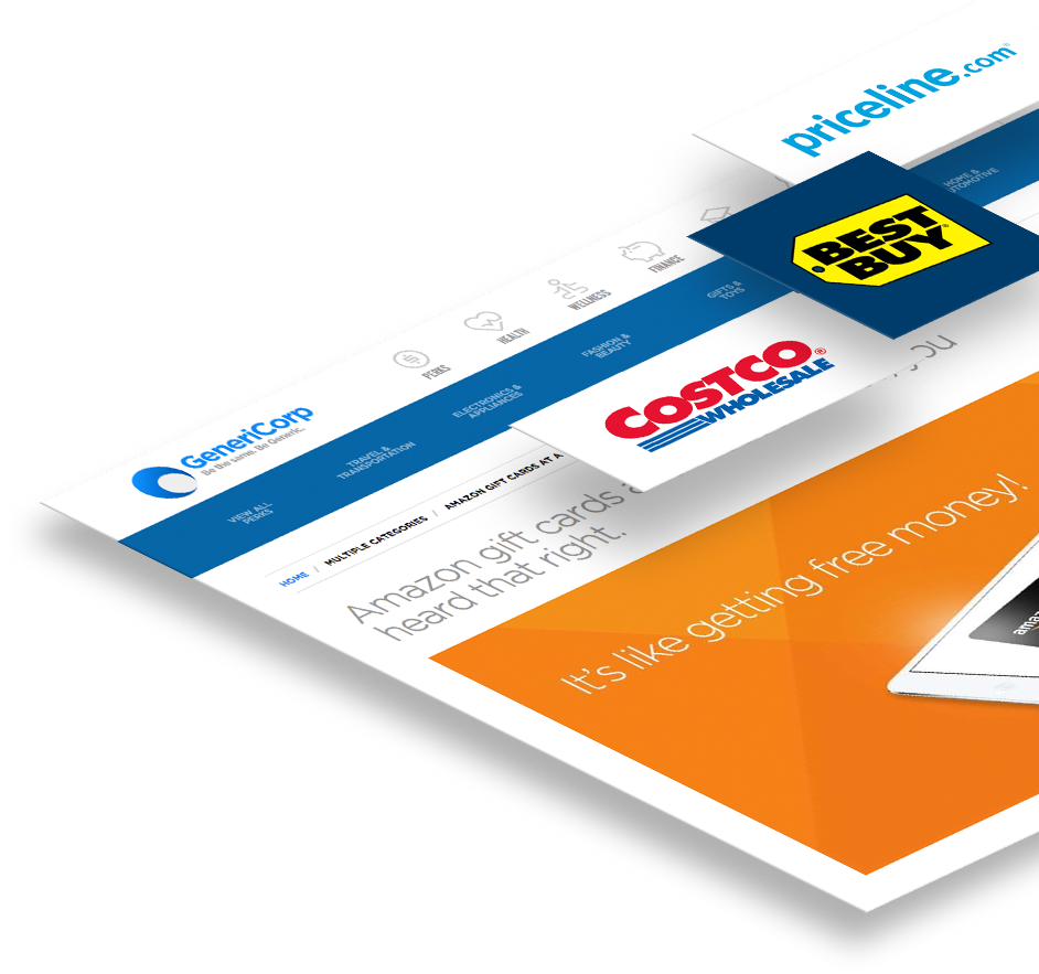 Priceline, Best Buy, Truecar, Cvs, Target, Gap, Starbucks, - Graphic Design (942x883), Png Download