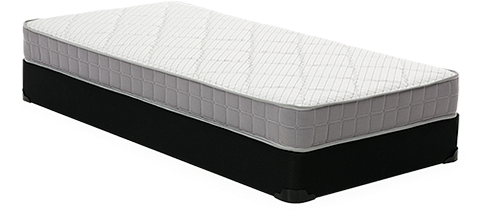 Image For Twin Size 4" Mattress And Box Spring Set - 19-inch Rack (519x804), Png Download