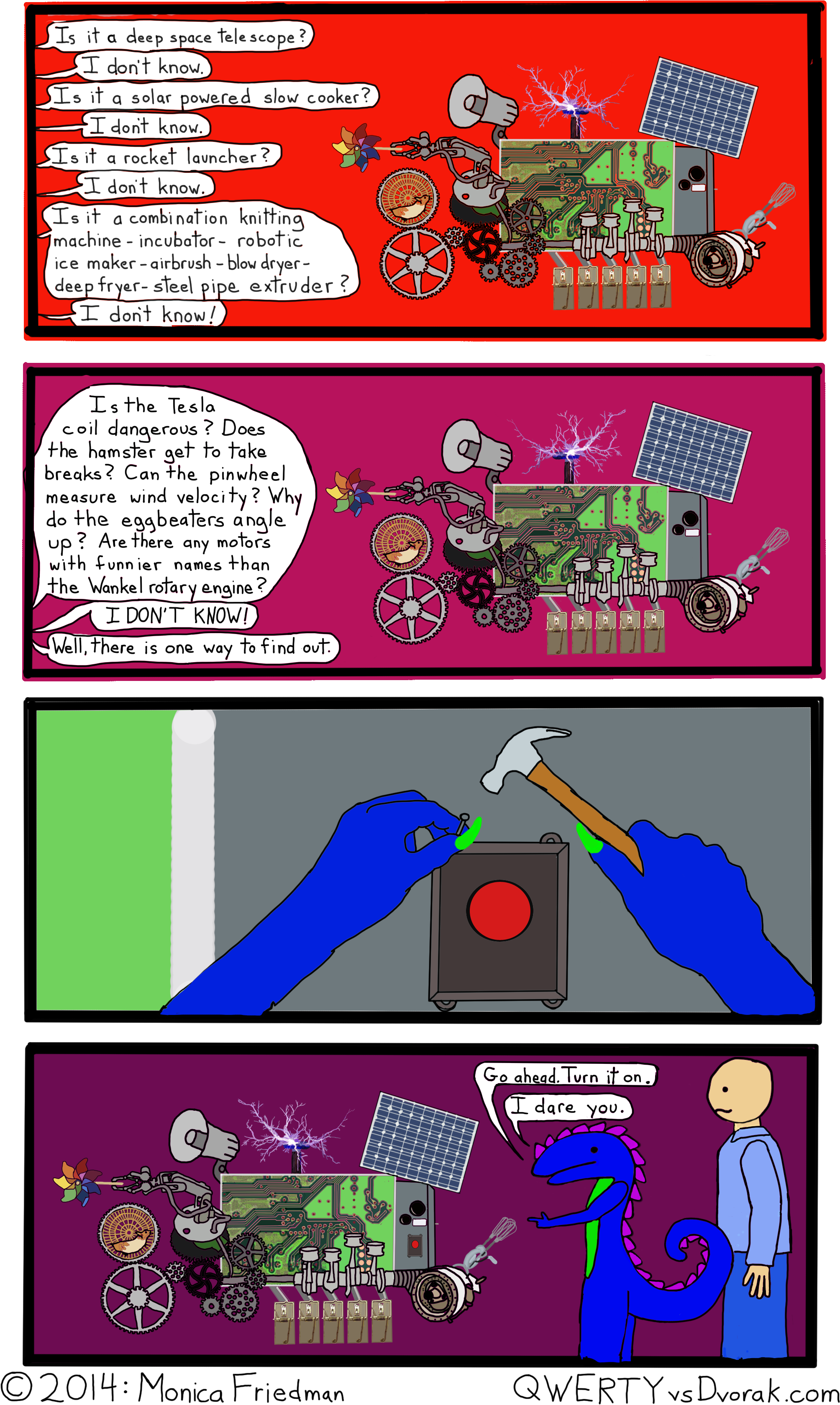 Big Red Button Means It's Serious - Drawing (2200x3500), Png Download