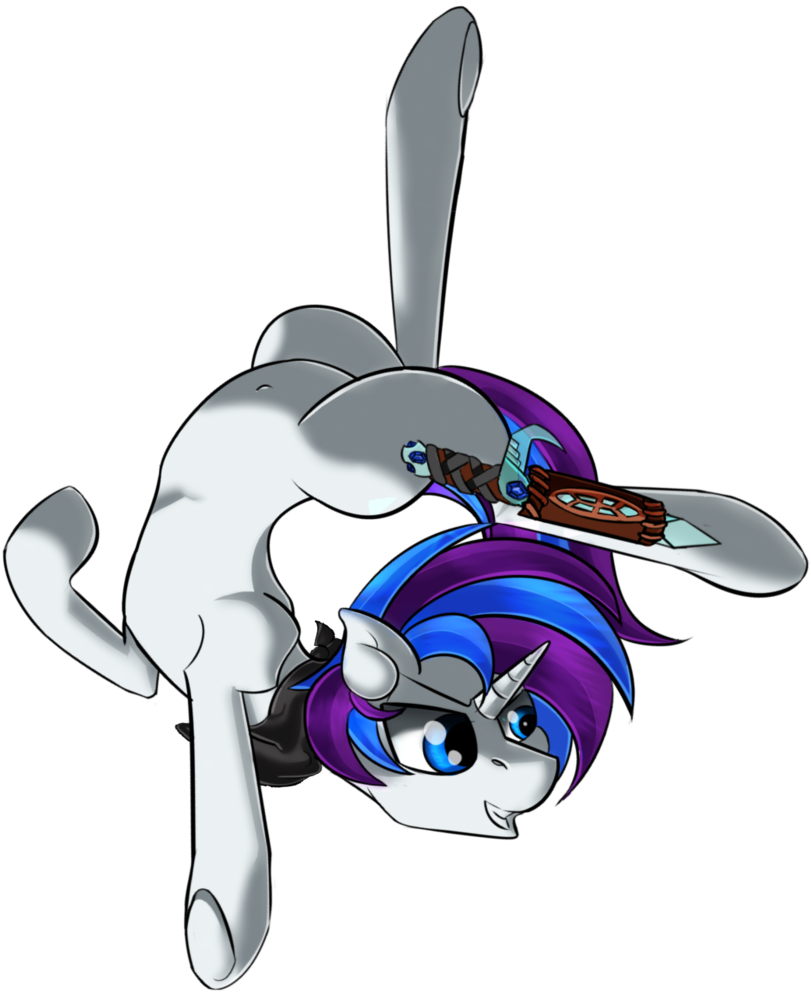 Action Pose, Artist - Unicorn Doing A Backflip (896x1024), Png Download