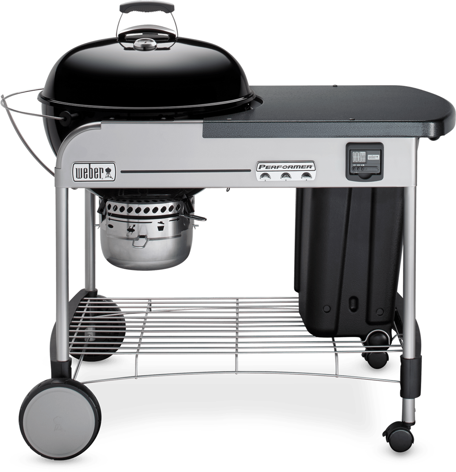 Performer Premium Charcoal Grill 22" - Weber Performer Deluxe (1800x1800), Png Download