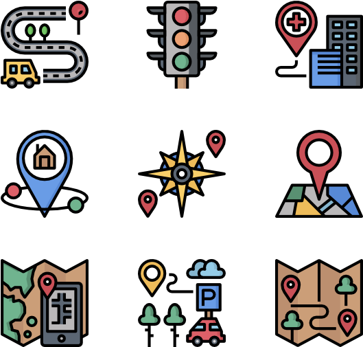 Gps Navigation - Web Design Icon Png (600x564), Png Download