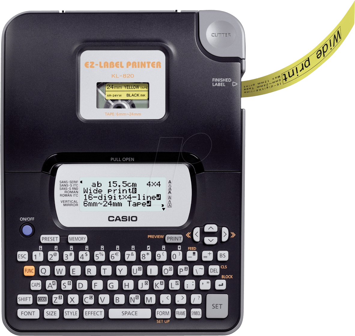 Casio Labelprinter At Reichelt Elektronik Png Casio - Casio Kl-820 Ez-label Printer (1202x1120), Png Download