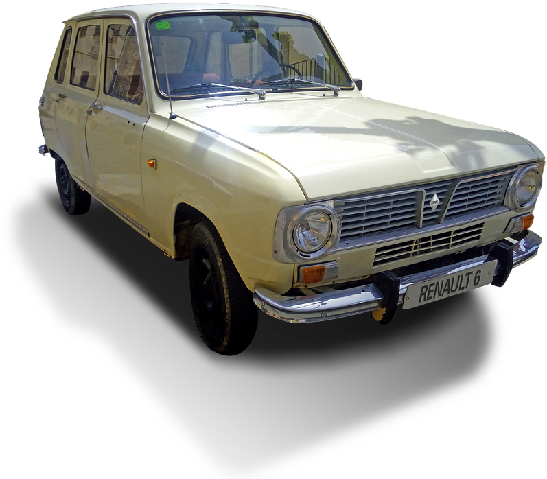 Car, Old, Renault, Renault 6, 60's, 70's, Vintage - Car (960x719), Png Download