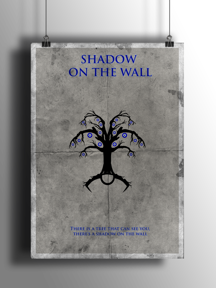 La Sombra En La Pared - Banner (820x1093), Png Download