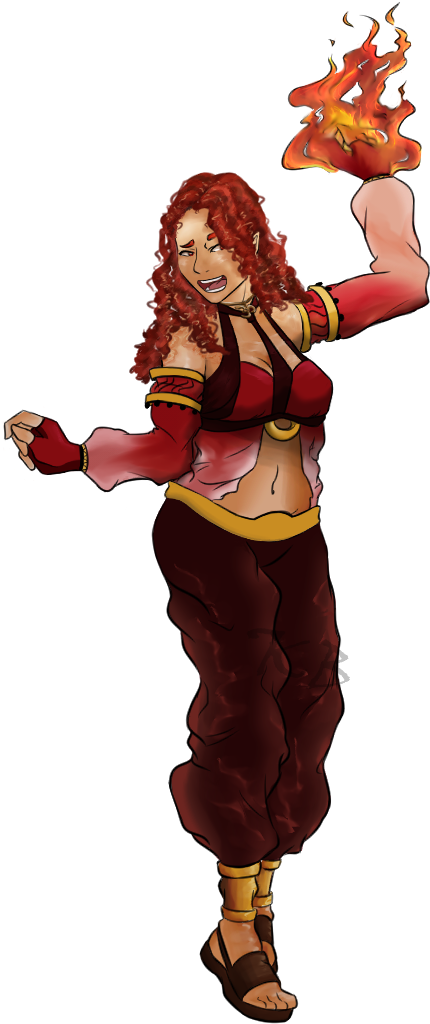 Half-elven Sorceress - Dungeons & Dragons (717x1041), Png Download