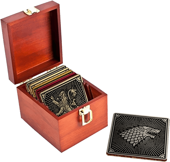 Game Of Thrones - Game Of Thrones House Sigil Coasters (600x600), Png Download