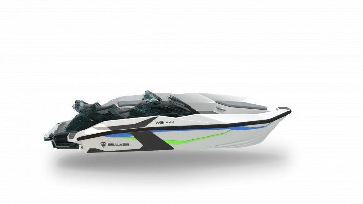 2018 Sealver Wave Boat 444 White Sharp - Sealver Wave Boat 444 (745x419), Png Download