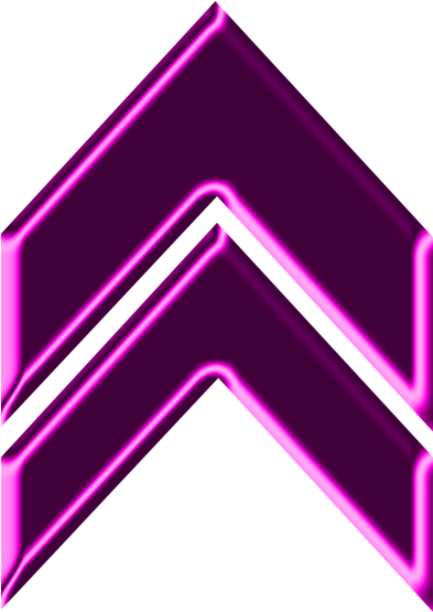Double Arrow Magenta Neon Up - Graphic Design (591x591), Png Download