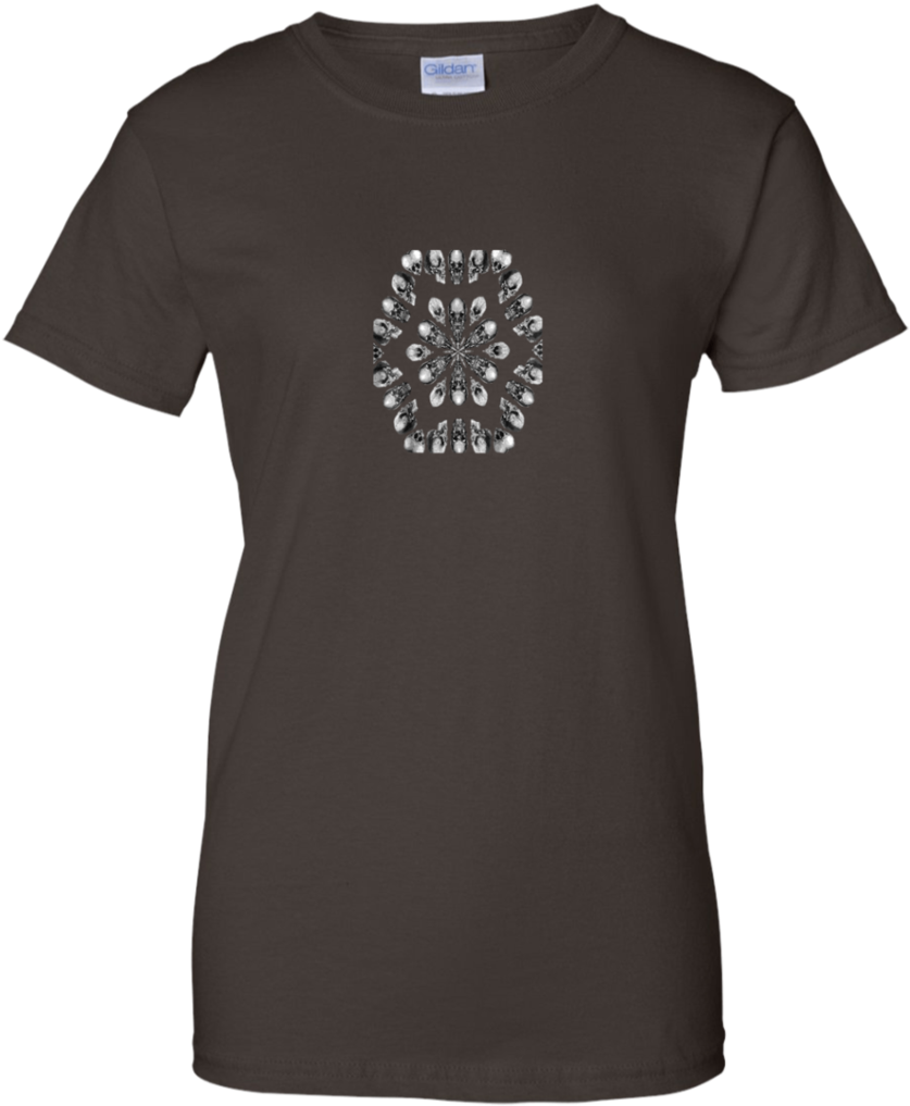 A Death Hex Skull Vector Art Kaleidoscope T Shirtt - T-shirt (1024x1024), Png Download