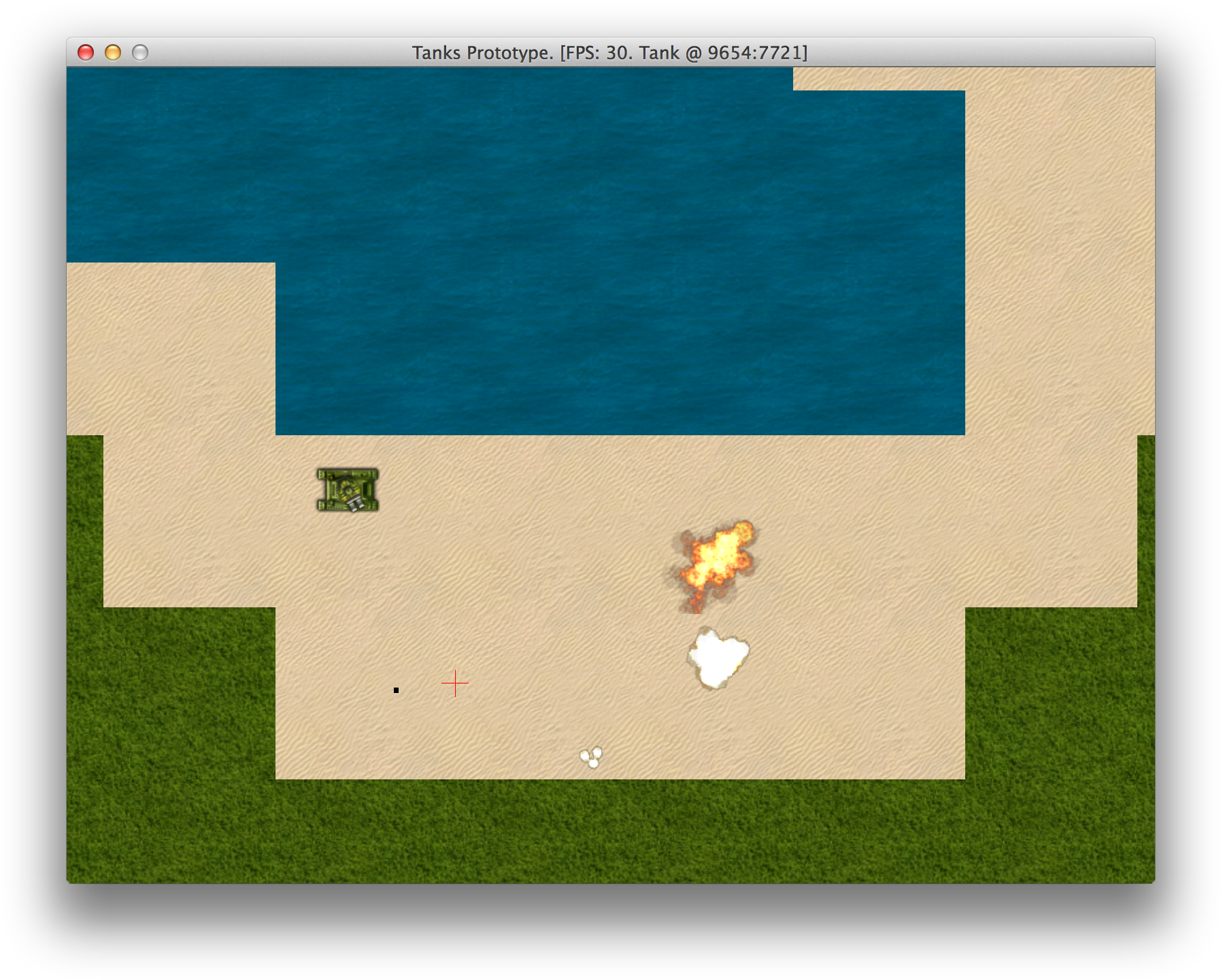 Tanks Prototype Gameplay - Grass (1828x1472), Png Download