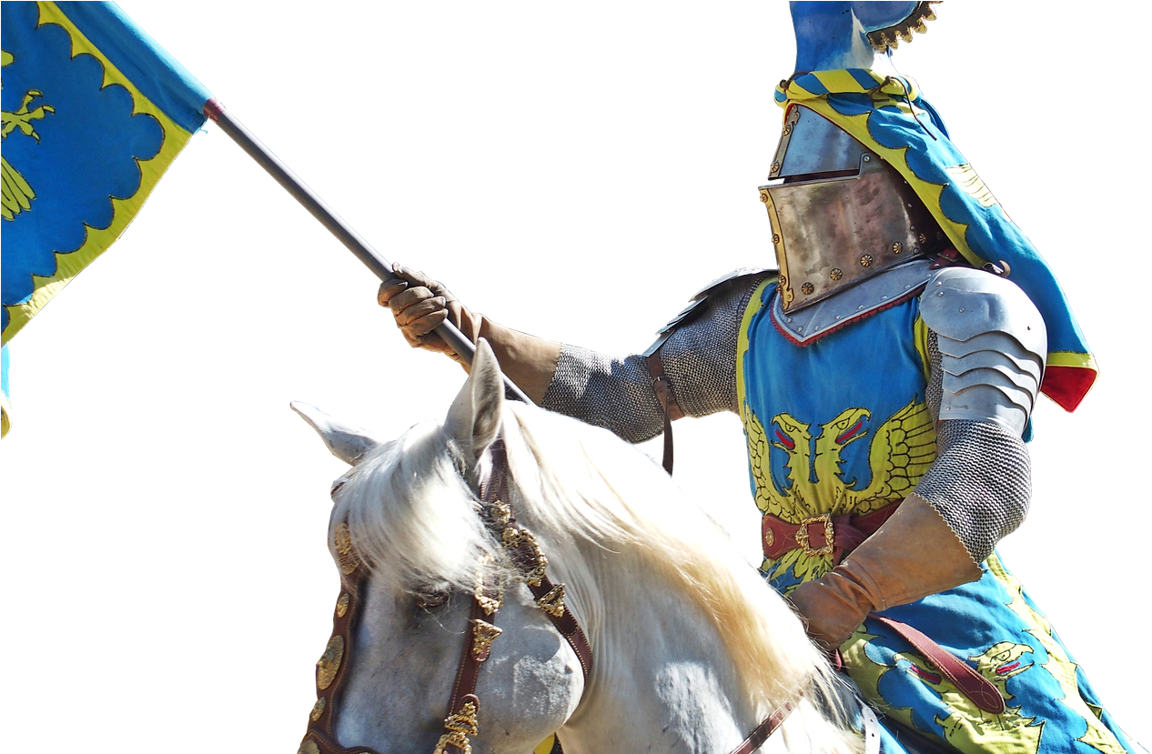Knight Middle Ages Armor - Lovas Lovag Png (1280x828), Png Download
